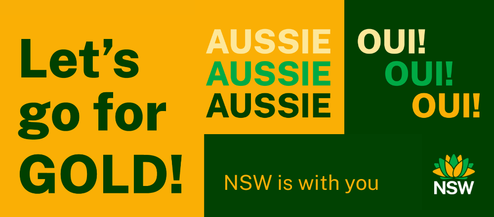 Let's go for gold, Aussie Aussie Aussie