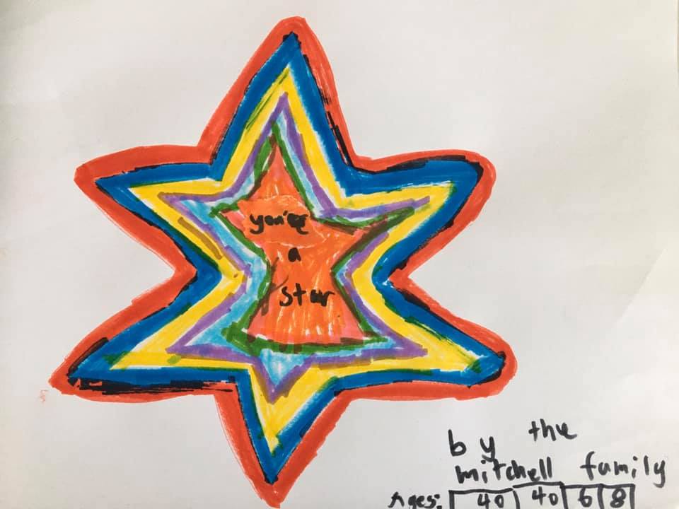 Drawing of a star