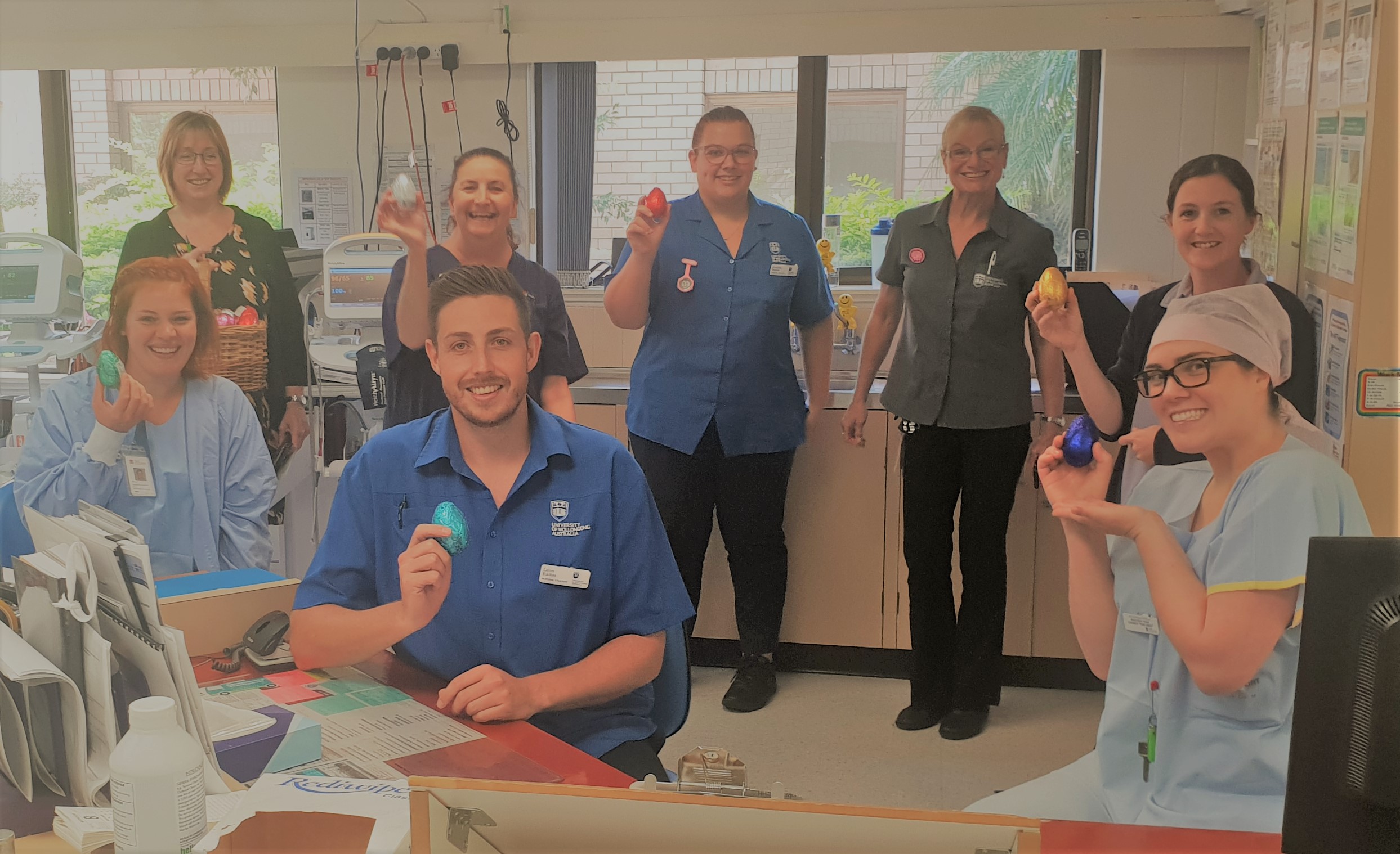 Perioperative Hospital staff enjoy Easter eggs