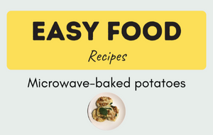 Microwave-baked potatoes