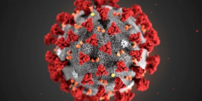 COVID virus with distinctive spike proteins