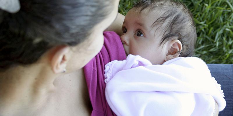 Lady breastfeeding